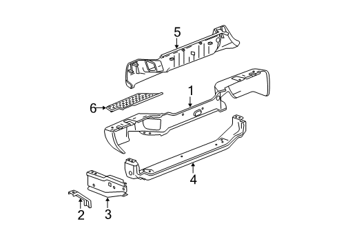 2008 Chevy Colorado Rear Bumper Diagram