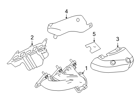 2011 Cadillac CTS Exhaust Manifold Diagram 1 - Thumbnail