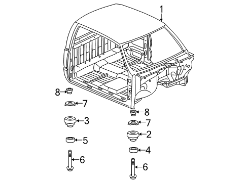 2008 GMC Sierra 2500 HD Cab Assembly Diagram 3 - Thumbnail