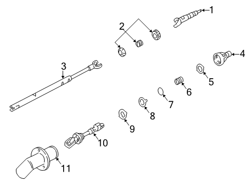 1998 Buick Regal Shaft & Internal Components Diagram