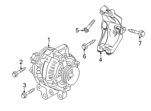 2011 Cadillac CTS Alternator Diagram 1 - Thumbnail