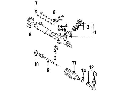 1997 Pontiac Firebird P/S Pump & Hoses, Steering Gear & Linkage Diagram 4 - Thumbnail