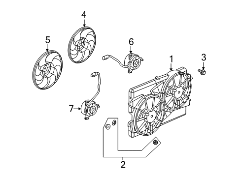 2010 Saturn Vue Cooling System, Radiator, Water Pump, Cooling Fan Diagram 6 - Thumbnail