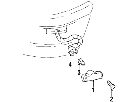 1996 Chevy Monte Carlo Front Lamps - Side Marker Lamps Diagram