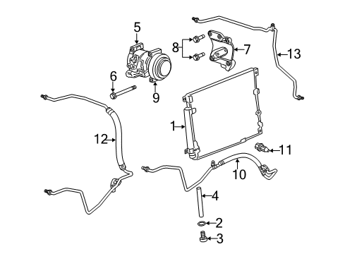 2012 Cadillac CTS Air Conditioner Diagram 5 - Thumbnail