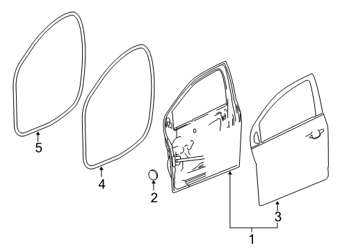 2018 Chevy Sonic Front Door Diagram