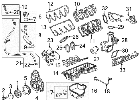 2016 Chevy Silverado 3500 HD Intake Manifold Diagram 1 - Thumbnail