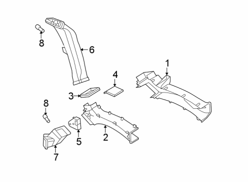 2012 Cadillac Escalade ESV Ducts Diagram