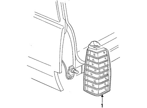 1985 Pontiac J2000 Sunbird Tail Lamps Diagram 4 - Thumbnail