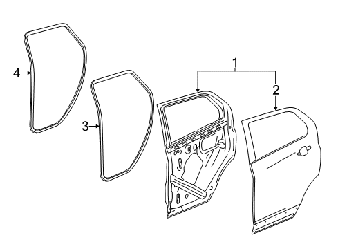 2020 Chevy Equinox Rear Door Diagram