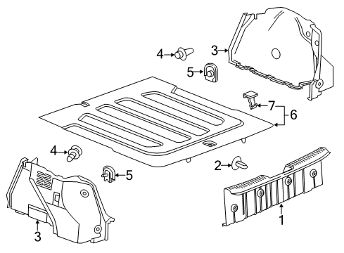 2012 Chevy Sonic Interior Trim - Rear Body Diagram 5 - Thumbnail