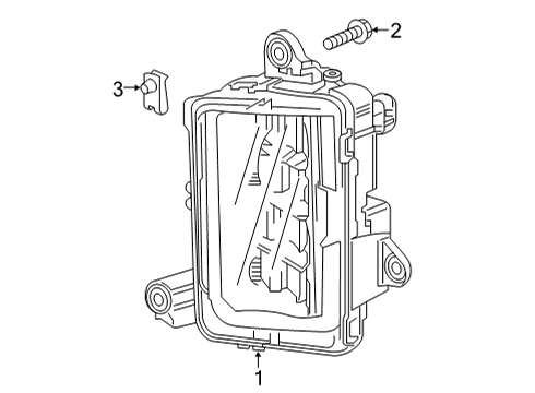 2021 GMC Sierra 3500 HD Fog Lamps Diagram