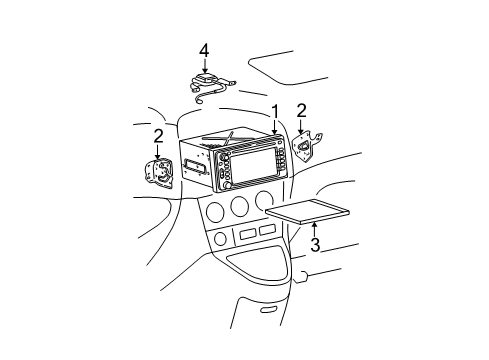 2004 Pontiac Vibe Navigation System Diagram