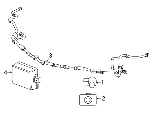 2019 Chevy Volt Harness Assembly, Front Object Alarm Sen Wrg Diagram for 84511441