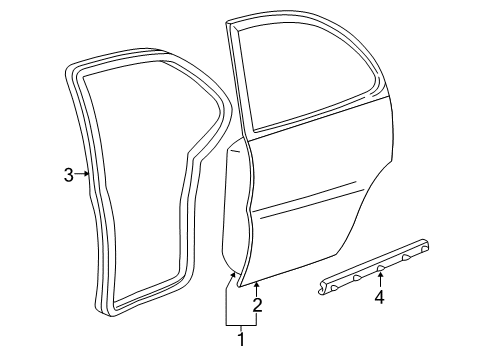 2002 Chevy Impala Rear Door Diagram