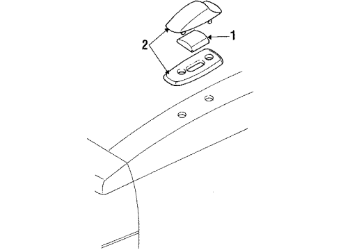 1984 Buick LeSabre Harness Asm,Rear Lamp Monitor Light Conductor Diagram for 12009398