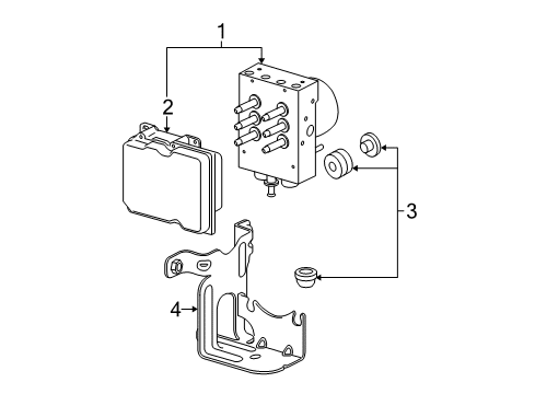 2009 Chevy Avalanche ABS Components, Electrical Diagram