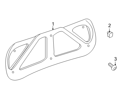 2008 Pontiac Grand Prix Interior Trim - Trunk Lid Diagram