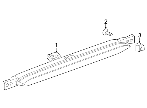 2024 Chevy Trax High Mount Lamps Diagram