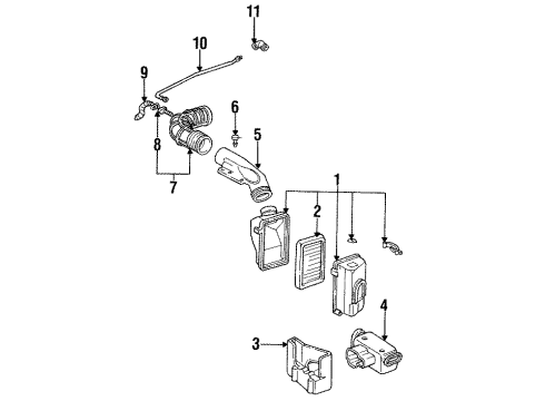 1994 Pontiac Firebird Filters Diagram 1 - Thumbnail