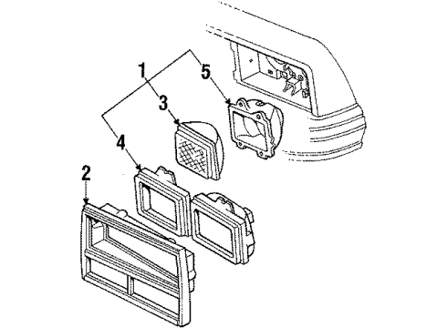 1984 Chevy El Camino BULB, Capsule/Headlamp/Fog Lamp Diagram for 16504559