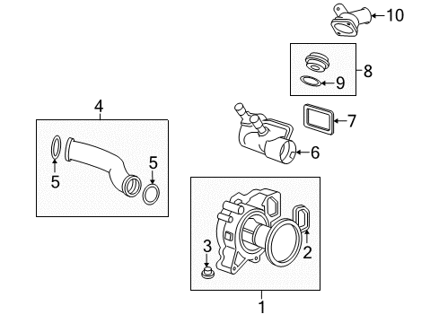 2007 Saturn Vue Cooling System, Radiator, Water Pump, Cooling Fan Diagram 2 - Thumbnail