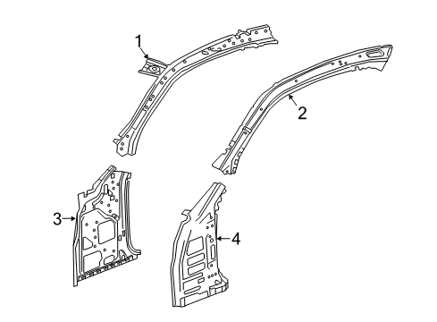 2018 Chevy Camaro Hinge Pillar Diagram 2 - Thumbnail