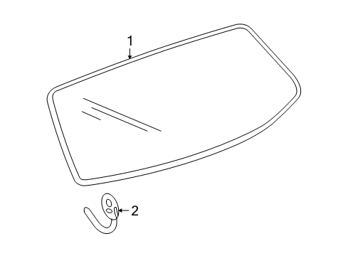 2007 Chevy Monte Carlo Back Glass Diagram