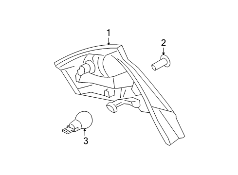 2007 Saturn Ion Lamp Asm,Tail Diagram for 22723025