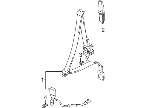 1999 Chevy Tracker Bolt,M11X1.25X20.2 (On Esn) Diagram for 91174315