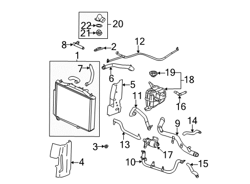 2004 Cadillac CTS PUMP ASM,HTR WAT AUX<SEE GUIDE/CONTACT BFO> Diagram for 19418607