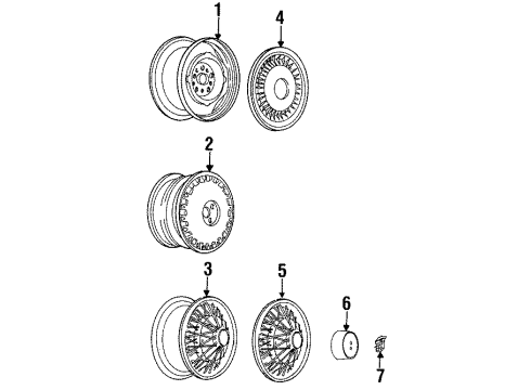 1986 Cadillac Fleetwood Nut Unit, Special Security Wheel Locking Diagram for 10040289