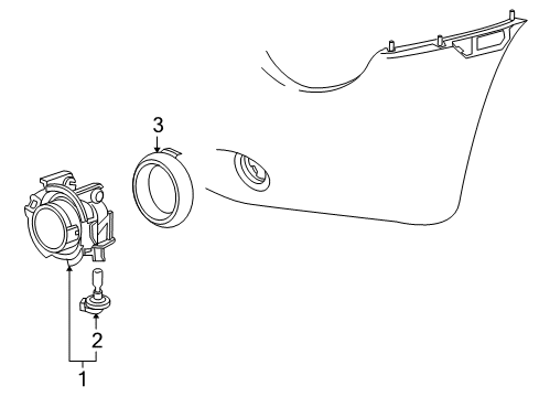 2003 Chevy SSR Bulbs Diagram 1 - Thumbnail