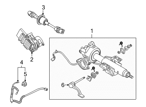 2006 Chevy Malibu Steering Column & Wheel, Steering Gear & Linkage Diagram 2 - Thumbnail