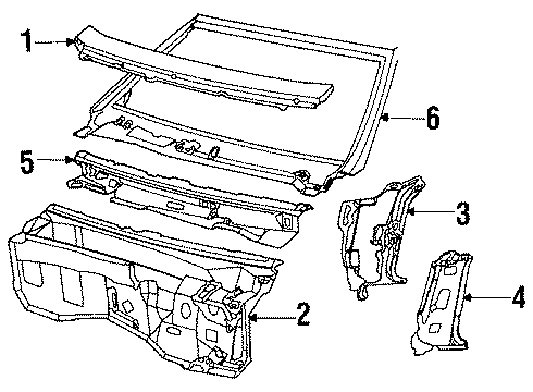 1985 Cadillac Seville Gls Asm Diagram for 20147958