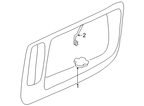 1997 GMC Savana 2500 License Lamps Diagram