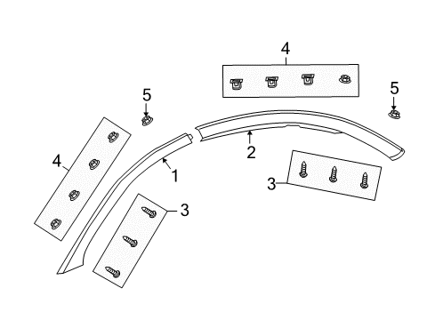 2007 Saturn Ion Panel Asm,Roof Side Front Trim Diagram for 15211641