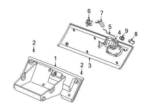 2005 Saturn Vue Glove Box Diagram