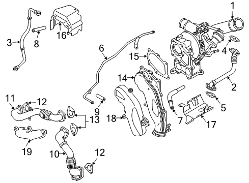 2001 Chevy Silverado 2500 HD Turbocharger, Engine Diagram