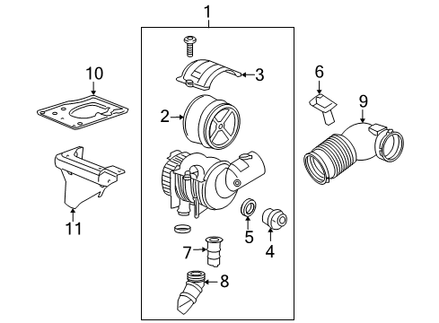 2009 Chevy Silverado 3500 HD Filters Diagram 2 - Thumbnail