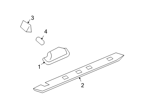 2008 Hummer H2 License Lamps Diagram 2 - Thumbnail