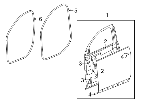 2012 Chevy Equinox Front Door Diagram