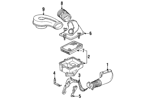 1992 Cadillac Eldorado Air Intake Diagram