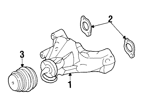 1989 Chevy C3500 Cooling System, Radiator, Water Pump, Cooling Fan Diagram 3 - Thumbnail