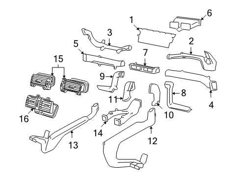 2008 Pontiac G8 Ducts Diagram