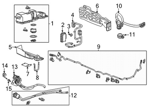 2020 GMC Sierra 1500 Module Kit, F/Tnk F/Pmp (W/O Fuel Lvl Sen) Diagram for 86770982