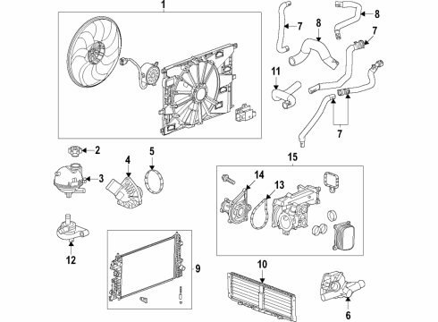 2021 Chevy Trailblazer Heater Core & Control Valve Diagram 3 - Thumbnail