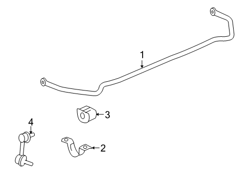 2006 Cadillac SRX Rear Suspension, Control Arm Diagram 1 - Thumbnail