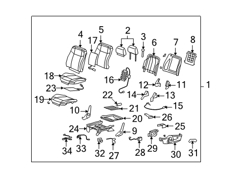 2010 Hummer H3T Heated Seats Diagram 1 - Thumbnail