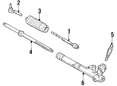 1990 Chevy Corvette Power Steering System & Steering Column Diagram 2 - Thumbnail